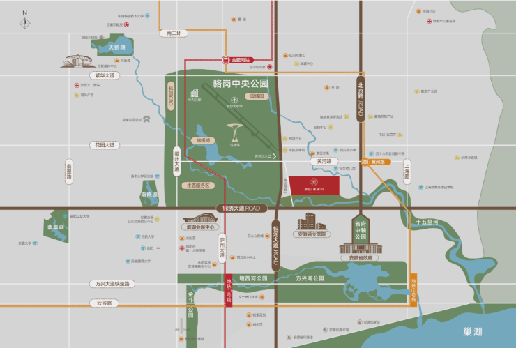 销中心位置-售楼中心合肥琥珀星樾湾-营(图4)